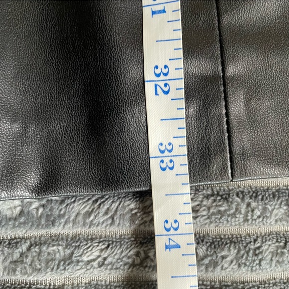 Zara Faux Leather Sleeveless Mini Dress Womens Large Black - Picture 7 of 8